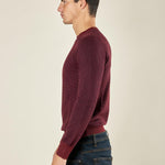 Maglia Uomo Girocollo Manica Lunga in Misto Viscosa con Micro Disegno CON/4034225 BAROLO CONSENSO 