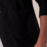 Giacca uomo tessuto tecnico stretch due bottoni tasca a toppe. OC1S2S5G01 NERO OVER-D 