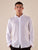 Camicia da uomo manica lunga in viscosa 100% con collo classico.