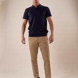 Polo manica corta collo derby piquet stretch uomo. CON2804425 NAVY CONSENSO Uomo 