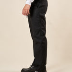 Pantalone da Uomo Regular Fit con Laccetto Tasche allAmericana, Passacinta ed Elastico Posteriore. PSI1803H NERO HAMAKI-HO 