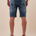 Bermuda Uomo in Jeans Elasticizzato 5 Tasche. DM9387 MEDIUM BLUE DATCH Uomo 