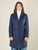 Cappotto donna monopetto. Due bottoni, tasca a pattina e vestibilità affiancata.
