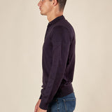 Polo uomo manica lunga in misto viscosa Eleganza casual e comfort naturale. CON/3020900 NAVY CONFAB 