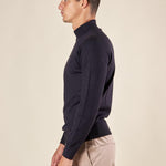 Lupetto Uomo in Misto Lana. Calore naturale e stile essenziale per linverno CON/3013900 NAVY CONSENSO 