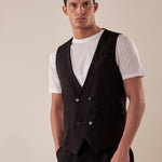 Gilet doppio petto uomo. GPE508 NERO BLACKSUNDAY 