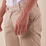 Pantalone Uomo Capri Slim in Cotone Elasticizzato con Tasche allAmericana GPE500 SABBIA BLACKSUNDAY Uomo 