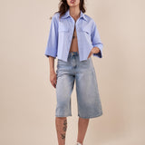Bermuda Donna lungo in jeans bermudone. SJ1499 JEANS ADORO 