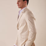 Giacca uomo due bottoni regular fit asca con pattine. OE1S2S5G12 BURRO OVER-D 