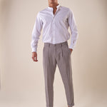Camicia Manica lunga cotone elasticizzato modello alla coreana uomo. OC1S2S5C02 BIANCO OVER-D 