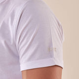 T-shirt Serafino Uomo in 100% Cotone  Manica Corta, Stile Casual e Versatile DM9285 BIANCO DATCH Uomo 