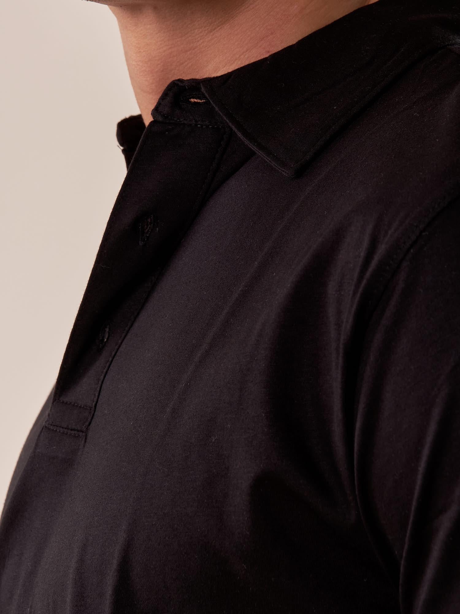 Polo manica corta 100% cotone mercerizzato uomo. OC1S2S5O01 NERO OVER-D 