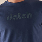 T-shirt uomo manica corta in cotone con logo tono su tono DM9056 DARK POWERED DATCH 