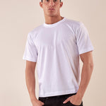 T-Shirt manica corta oversize jersey uomo. CON2906425 WHITE CONSENSO 