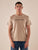 T-shirt Uomo manica corta in cotone 100% con logo stampato a contrasto. TS616034 BEIGE Henry Cotton's Uomo