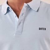 Polo manica corta cotone elasticizzato. DM1881 SKY BLUE DATCH 