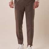 Pantalone tasca america elasticizzato con risvolto uomo. BK25002 TORTORA BLACKSUNDAY 