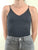 Top Donna a Spallina Stretta Corto Effetto Second Skin.