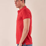Polo manica corta cotone elasticizzato. DM1881 ROSSO DATCH 