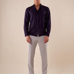 Camicia da uomo manica lunga in viscosa 100% con collo classico. PAMPERO BLU BLACKSUNDAY 