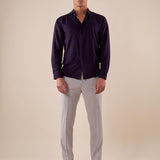 Camicia da uomo manica lunga in viscosa 100% con collo classico. PAMPERO BLU BLACKSUNDAY 