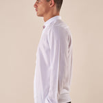 Camicia da uomo manica lunga in viscosa 100% con collo classico. PAMPERO BIANCO BLACKSUNDAY 