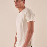 T-shirt Uomo Manica Corta in 100% Cotone Piqué  Girocollo, Comfort e Stile Casual M49065 BEIGE SUPERIOR VINTAGE 