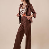 Pantalone Donna in Raso di Cotone a Palazzo ROMI/A5215 MORO ROMIHO 