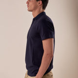 Polo manica corta collo derby piquet stretch uomo. CON2804425 NAVY CONSENSO Uomo 