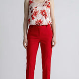 Canotta Donna in Fantasia Floreale a Spalla Larga CN004388 CIPRIA/ROSSO ARTIGLI Donna 