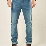 Jeans Uomo 5 Tasche Regular Fit Lavaggio Medio. M49305 DENIM GUY Uomo 