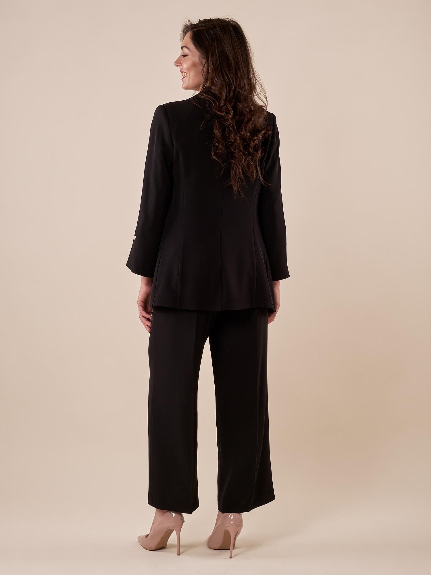 Giacca Donna blazer sfoderata elegante con dettagli raffinati. ROMI/3866 NERO ROMIHO 