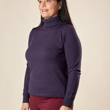 Dolcevita Donna Curvy in viscosa manica lunga basico ed essenziale. F712YBF02L BLU Lizalù 
