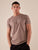 T-shirt uomo manica corta in cotone con logo tono su tono