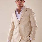 Giacca uomo due bottoni regular fit asca con pattine. OE1S2S5G12 BURRO OVER-D Uomo 