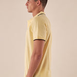 Polo Uomo manica corta in cotone piquet con ricamo. P626122 GIALLO Henry Cotton's Uomo 