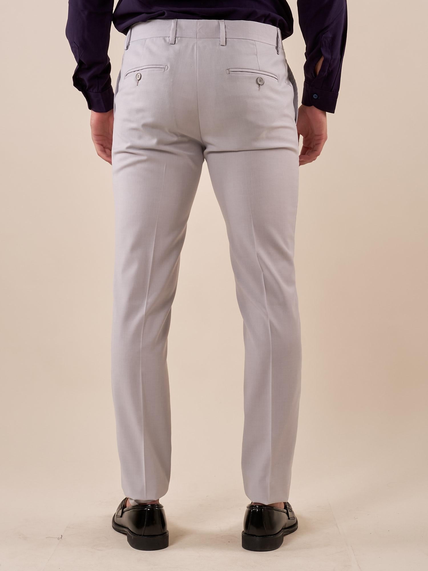Pantalone da Uomo classico slim fit tasche all'americana. TM/NAP/D/7PANT PERLA ITALIAN FORMAT Uomo 