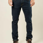 Jeans Uomo 5 Tasche Slim Fit Lavaggio Scuro. Stile, Comfort e Versatilità M49301 DENIM GUY Uomo 
