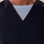 Gilet uomo abbottonatura nascosta. OE1S2S5I01 BLU OVER-D 