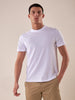 Men's short-sleeved stretch pique cotton T-Shirt.