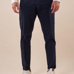 Pantalone Uomo Capri Slim in Cotone Elasticizzato con Tasche allAmericana GPE500 BLU BLACKSUNDAY 
