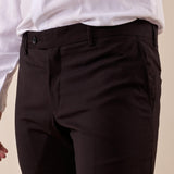 Pantalone da Uomo classico slim fit tasche all'americana. TM/NAP/D/7PANT NERO ITALIAN FORMAT 