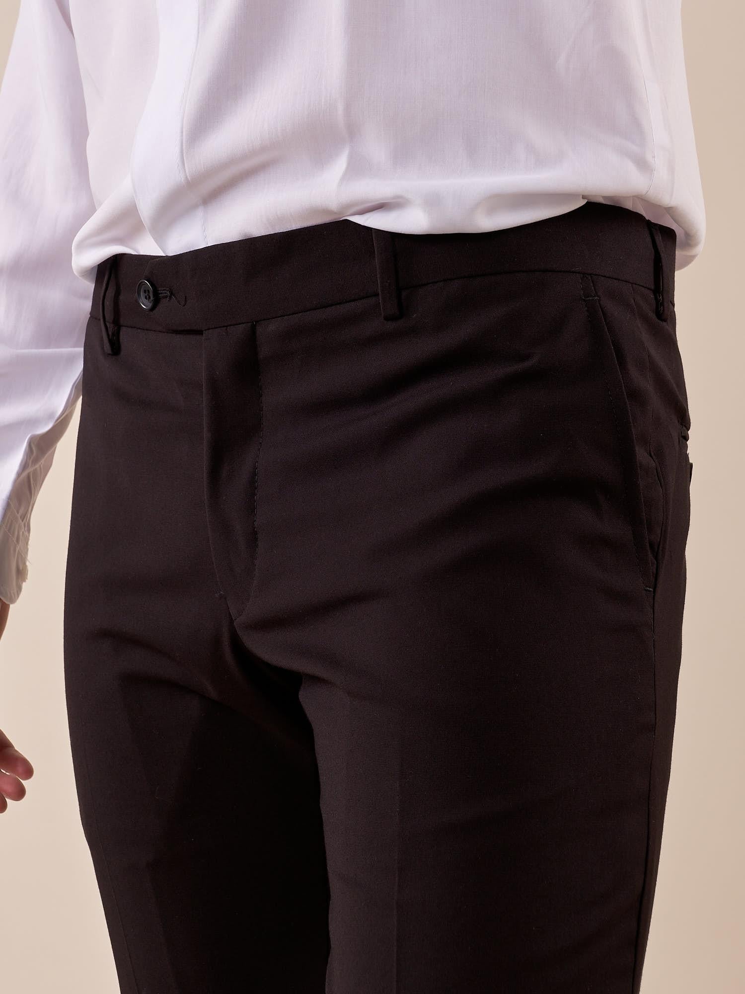 Pantalone da Uomo classico slim fit tasche all'americana. TM/NAP/D/7PANT NERO ITALIAN FORMAT 