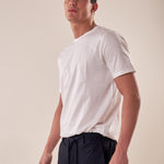 T-Shirt manica corta cotone mercerizzato uomo. OC1S2S5T10 BIANCO OVER-D 