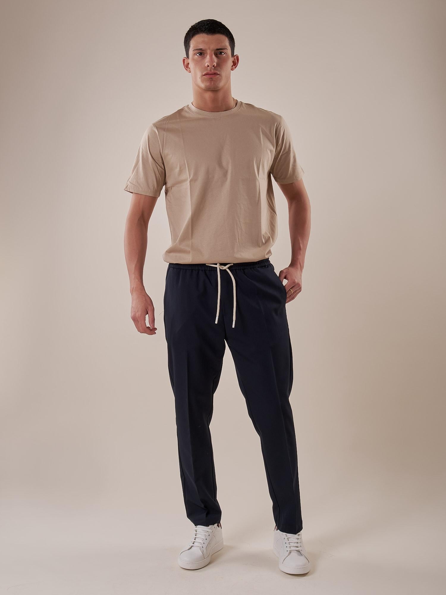 Pantalone slim fit modello pantalaccio. OC1S2S5P08 BLU OVER-D 