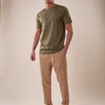T-Shirt manica corta cotone mercerizzato uomo. OC1S2S5T10 BAMBOO OVER-D Uomo 