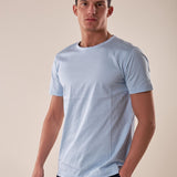 T-Shirt manica corta 100% cotone mercerizzato uomo. DM9302 SKY BLUE DATCH Uomo 