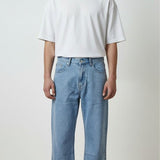 Jeans Uomo Baggy 5 Tasche in Denim Lavaggio Chiaro KK3053 DENIM BRUNO LEONI Uomo 