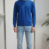 Maglia Uomo 100% Cotone a Manica Lunga  Comfort Naturale e Stile Versatile CON3700900 ROYAL BLUE CONSENSO 
