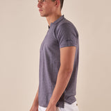 Polo da uomo manica corta in cotone mercerizzato con collo derby. DM9303 BLU DATCH 